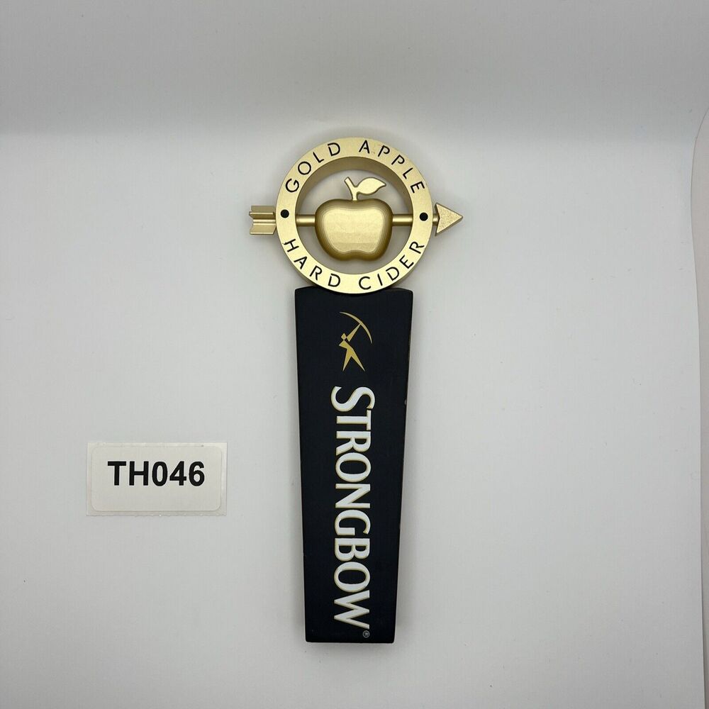 Strongbow Cider Tap Handle Gold Swinging Apple Hard Cider 7.5" Short - Pub Bar
